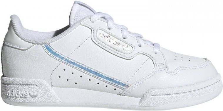Adidas Originals Continental 80 C leren sneakers wit zilver