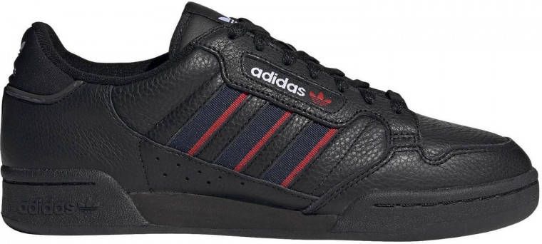 Adidas Originals Continental 80 Stripes sneakers zwart donkerblauw rood