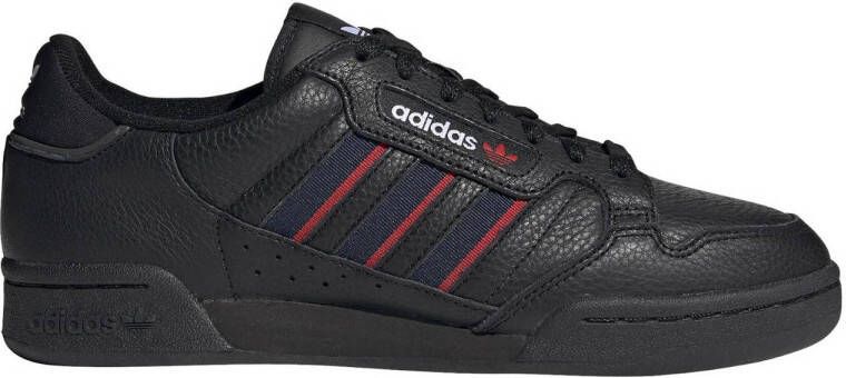 adidas Originals Continental 80 Stripes sneakers zwart donkerblauw rood