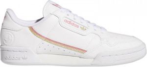 Adidas Originals Continental 80 Vegan sneakers wit lichtroze goud