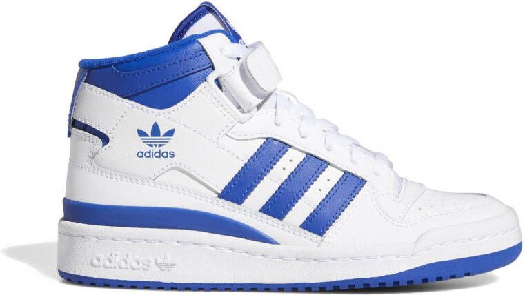 Adidas Originals Forum Mid J Sneaker Basketball Schoenen ftwr white team royal blue ftwr white maat: 38 2 3 beschikbare maaten:36 2 3 36 38 2 3