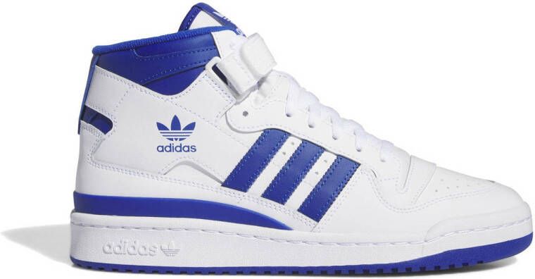 Adidas Originals Forum Mid sneakers wit blauw