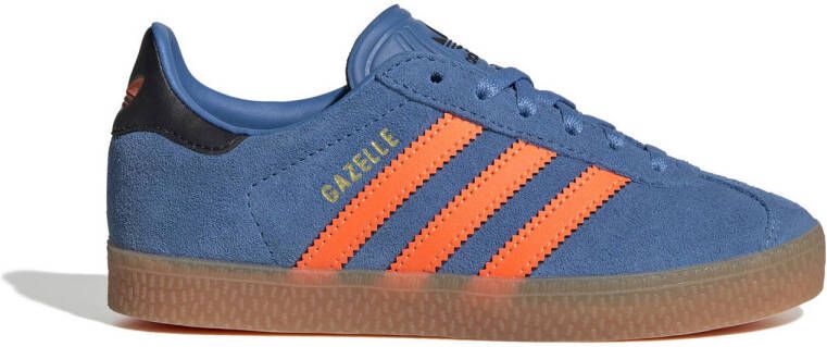 Adidas Originals Gazelle sneakers blauw oranje