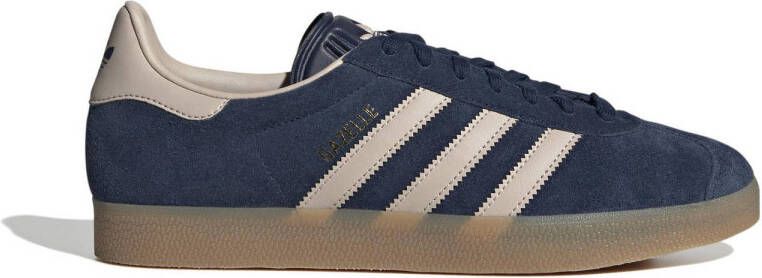 adidas Originals Gazelle sneakers donkerblauw beige