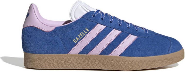Adidas Originals Gazelle sneakers donkerblauw roze