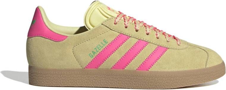 Adidas Originals Gazelle sneakers geel roze