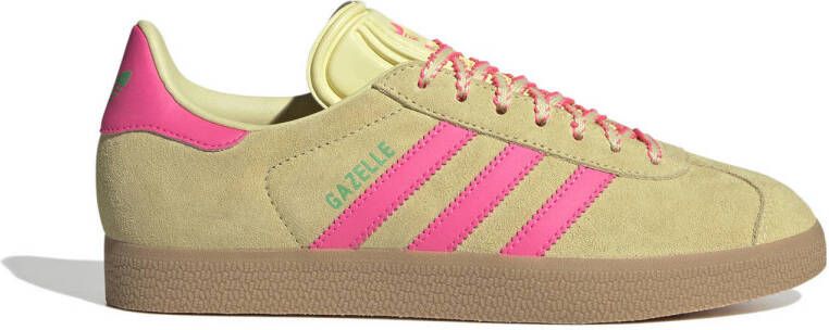 Adidas Originals Gazelle sneakers geel roze