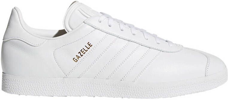 adidas Originals Gazelle sneakers wit goud