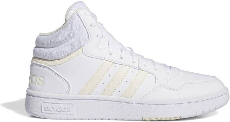 Adidas Hoops 3.0 Mid dames sneaker wit geel 1 3 Uitneembare zool