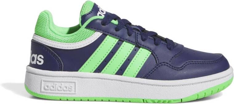 Adidas Originals Hoops 3.0 sneakers donkerblauw groen Imitatieleer 39 1 3