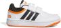 Adidas Originals Hoops 3.0 sneakers wit zwart oranje Imitatieleer 34 - Thumbnail 1