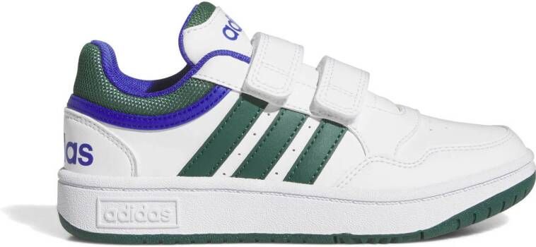 Adidas Originals Hoops sneakers wit groen kobaltblauw Imitatieleer 34
