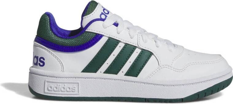 Adidas Sportswear Hoops sneakers wit groen kobaltblauw Imitatieleer 36 2 3