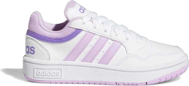 Adidas Sportswear Hoops sneakers wit lila Jongens Meisjes Imitatieleer 38 2 3
