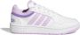 Adidas Sportswear Hoops sneakers wit lila Jongens Meisjes Imitatieleer 37 1 3 - Thumbnail 1