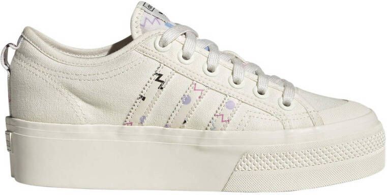 Adidas Originals Nizza Platform sneakers ecru wit