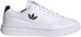 Adidas Originals Ny 90 Velcro Child Ftwwht Cblack Ftwwht Schoenen pre school FY9846 - Thumbnail 2