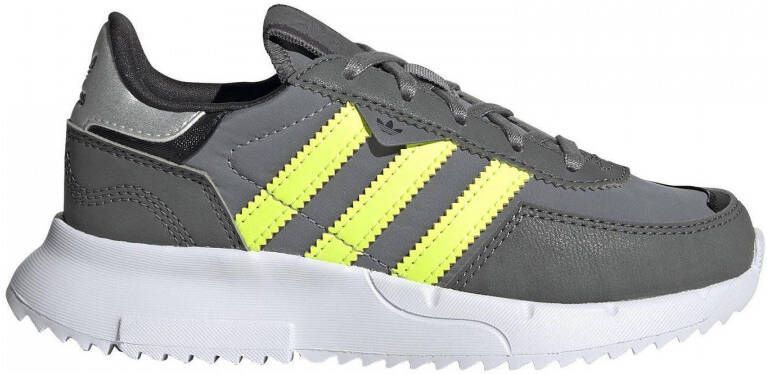Adidas Originals Retropy F2 sneakers lichtgrijs geel grijs - Schoenen.nl