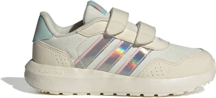 Adidas Sportswear Run 60s sneakers offwhite zilver roze Ecru Jongens Meisjes Mesh 28