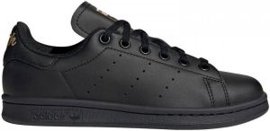 Adidas Stan Smith J EF4914 Kinderen Zwart Sneakers maat: 35 5 EU