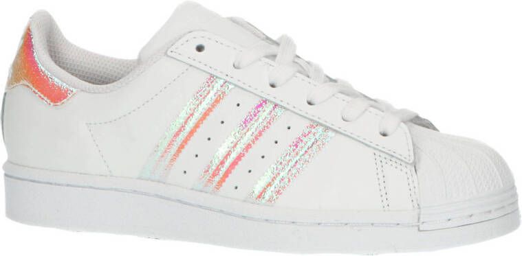 Adidas Witte Superstar J Sneakers met Holografische Accenten Wit - Foto 3