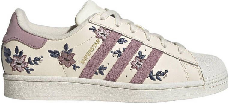 afwijzing Dek de tafel gezagvoerder Adidas Originals Superstar sneakers ecru lila - Schoenen.nl