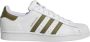 Adidas Originals Superstar sneakers wit olijfgroen - Thumbnail 1