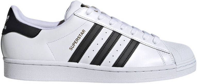 adidas Originals Superstar sneakers wit zwart