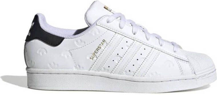 adidas Originals Superstar sneakers wit zwart