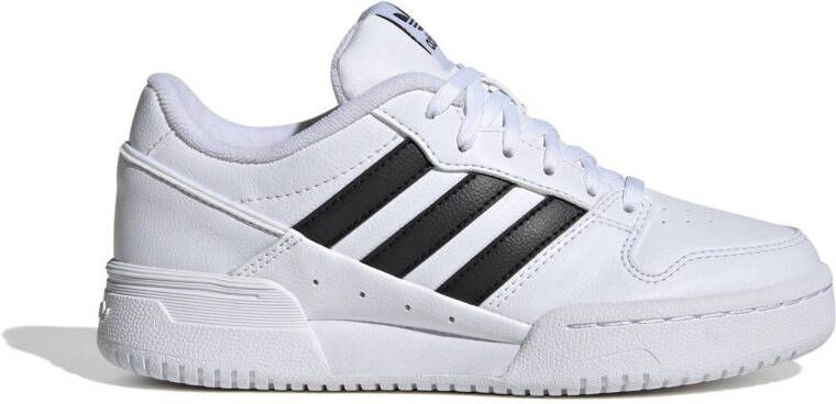 Adidas Originals Team Court 2 Streat sneakers wit zwart Leer 35 1 2