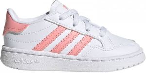 Adidas Originals Team Court EL I sneakers wit roze
