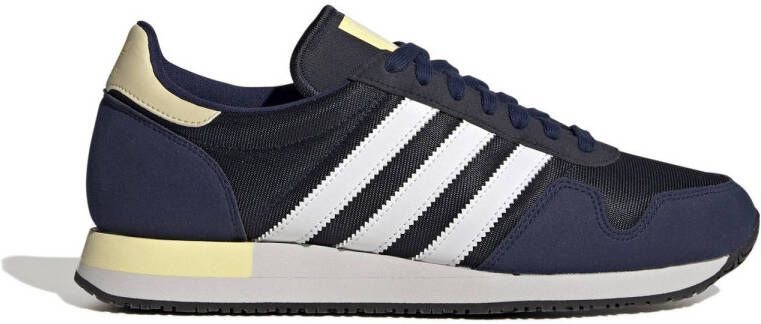 adidas Originals Usa 84 sneakers donkerblauw geel