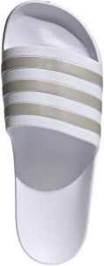 Adidas Adilette Aqua Badslippers Slippers Wit Goud Heren