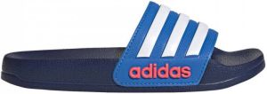 Adidas Performance Adilette Shower badslippers donkerblauw kobaltblauw wit