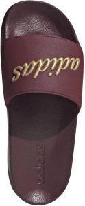 Adidas Performance Adilette Shower badslippers donkerrood goud