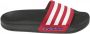 Adidas Performance Adilette Shower badslippers zwart wit rood Jongens Meisjes Rubber 33 - Thumbnail 8