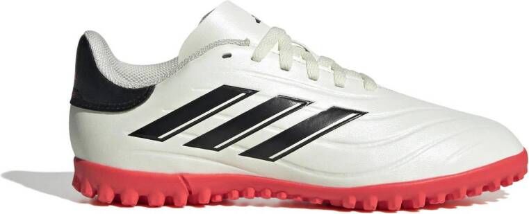 Adidas Perfor ce Pure 2 Club FG Junior voetbalschoenen wit zwart rood Imitatieleer 36 2 3