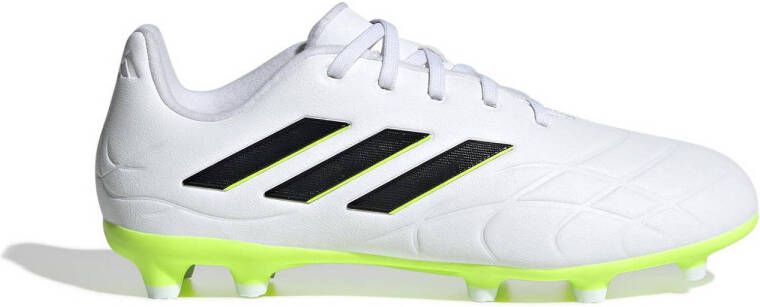 Adidas Perfor ce Copa Pure.3 FG Jr. leren voetbalschoenen wit zwart geel Leer 37 1 3