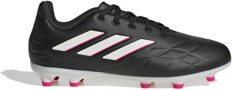 adidas Performance COPA PURE.3 FG leren voetbalschoenen zwart wit fuchsia