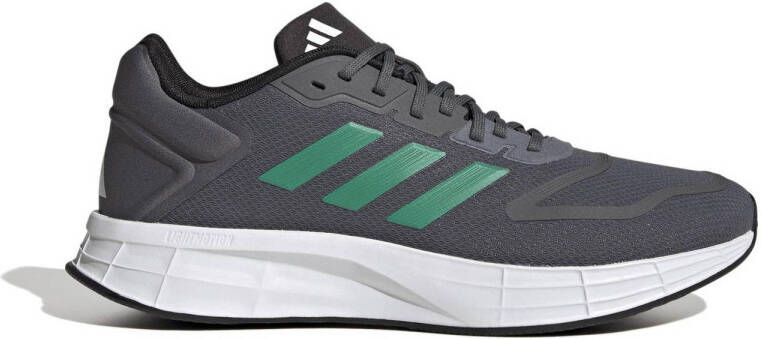 adidas Performance Duramo 10 hardloopschoenen grijs groen