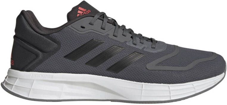 adidas Performance Duramo 10 hardloopschoenen grijs zwart rood