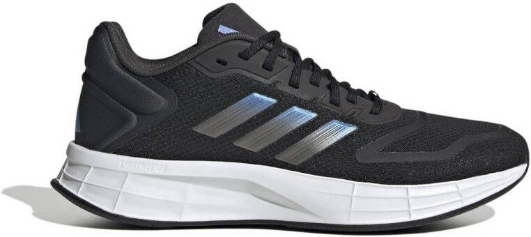 adidas Performance Duramo 10 hardloopschoenen zwart lichtblauw metallic