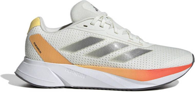 Adidas Performance Duramo SL hardloopschoenen beige wit oranje