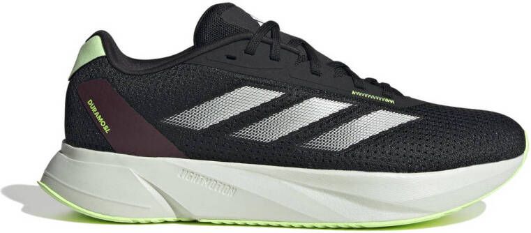 Adidas Performance Duramo SL hardloopschoenen zwart wit limegroen