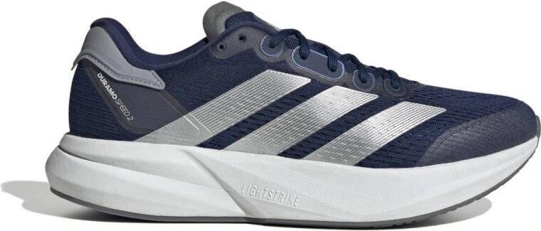 Adidas Performance Duramo Speed 2 hardloopschoenen donkerblauw zilver metallic