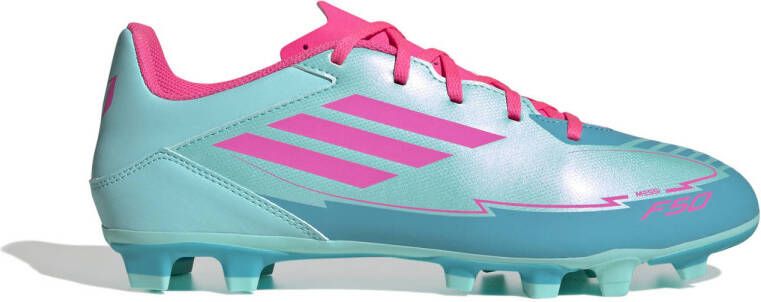 Adidas Perfor ce F50 Club Messi FG MG Senior voetbalschoenen aqua fuchsia