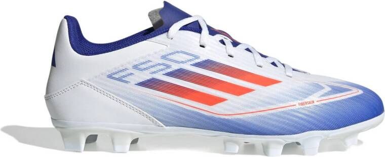 Adidas F50 Club FXG Cloud White Solar Red Lucid Blue- Cloud White Solar Red Lucid Blue