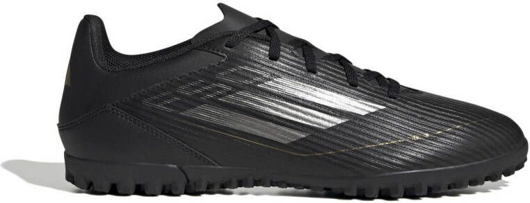 Adidas Perfor ce F50 Club TF senior voetbalschoenen zwart antraciet goud metallic