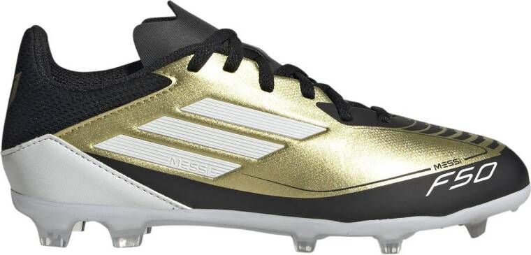 Adidas Perfor ce F50 League junior voetbalschoenen goudmetallic wit zwart Imitatieleer 38 2 3