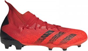 Adidas Predator Freak.3 Firm Ground Voetbalschoenen Red Core Black Solar Red Dames